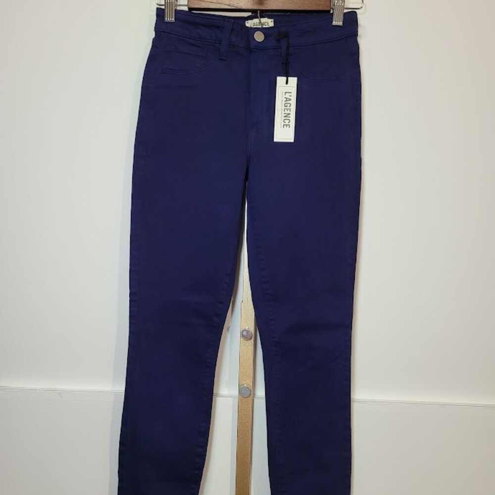 NWT L'Agence Marguerite Skinny Jean Blue Sz 25